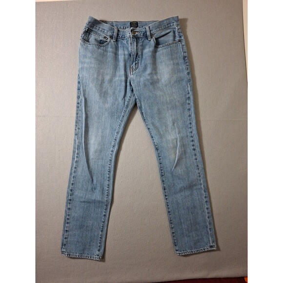 J Crew Jeans Men's 33x32 Blue Denim The Driggs Straight Faded Prepy School - Picture 1 of 9